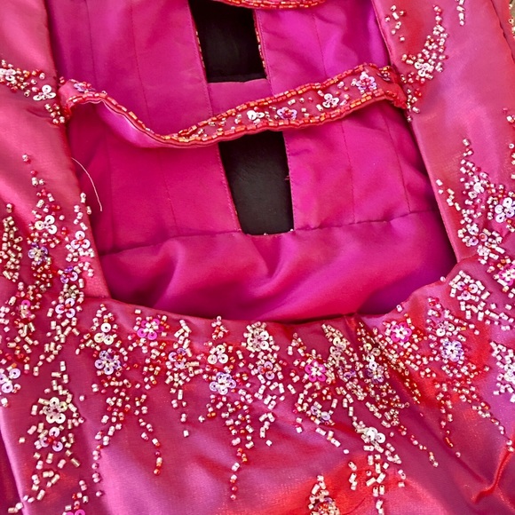 Precious Formals unique crimson gown - Picture 6 of 8